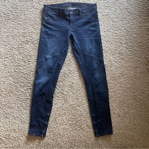 Sinclair Dark Wash Skinny Moto Jeans Size Women’s 30